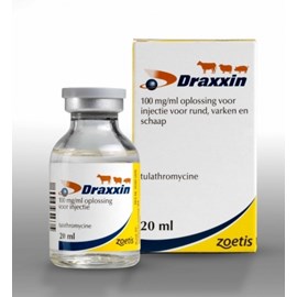 Draxxin - Antibiótico com Tulatromicina - 20ml - Zoetis