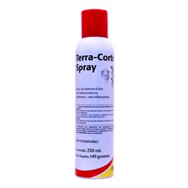 Terra Cortril Spray - Antibiótico e Anti-inflamatório aerossol - 250 ml - Zoetis